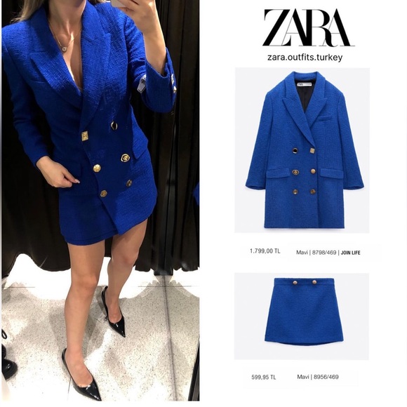 ZARA TEXTURED BLAZER - Picture 12 of 16